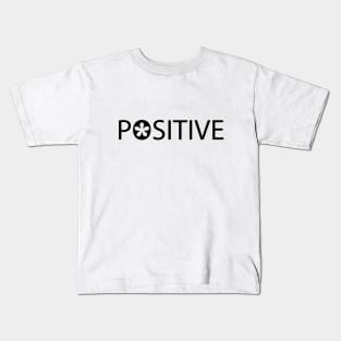 Positive being positive topography design Kids T-Shirt